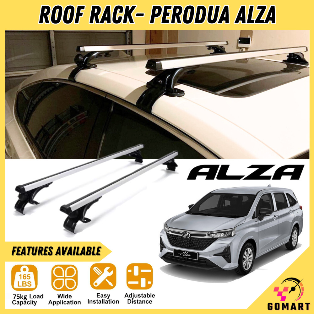 PERODUA ALZA Roof Rack Cargo Carrier Rack Luggage Rail Bar Rak Bagasi ...