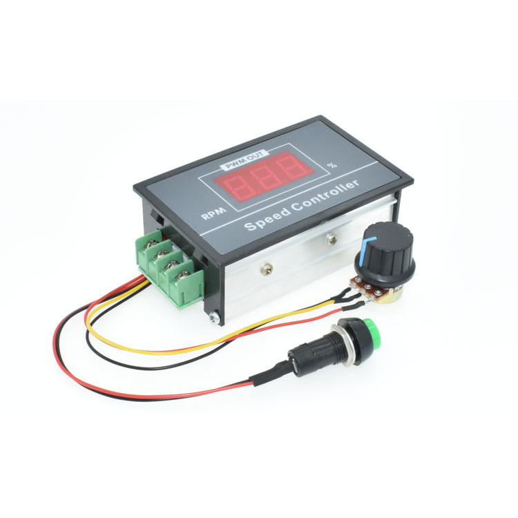 Digital Display PWM DC Motor Speed Controller 6V12V24V48V Stepless ...