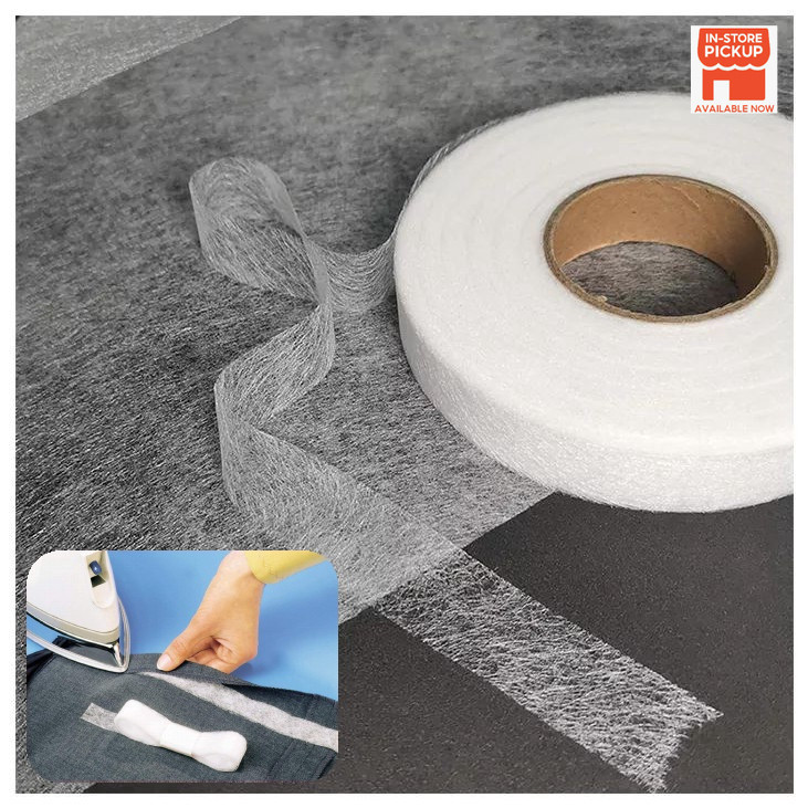 1roll/70 Yard Doublesided Adhesive Fabric服装用双面粘合衬条 Lencana Sekolah