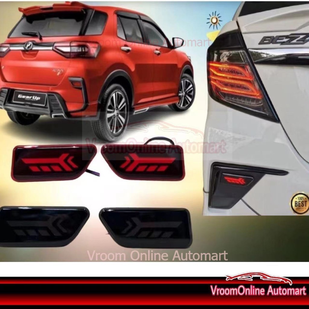 Perodua Ativa / Bezza / Alza Reflector Rear Bumper Reflector (4 in 1 ...