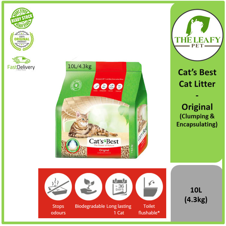 Cat's best / Cats Best Oko Plus Original Cat Litter 10L ( 4.3kg ) Shopee Malaysia