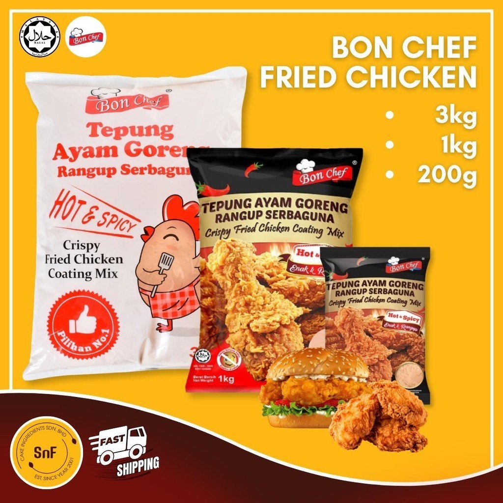 Bon Chef Crispy Fried Chicken Coating Mix Original Coating Mix Hot ...