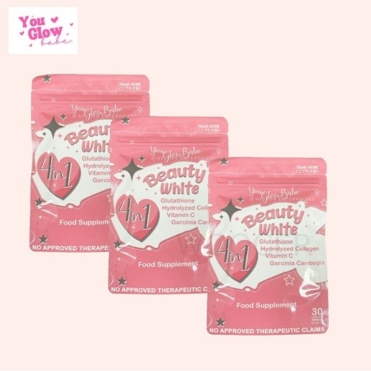 beau white glutathione Local Stock】100% ORIGINAL You Glow Babe Beauty 4in1 Slimming Collagen whitening Vitamin C 30 Capsule Diabetic Syringes 1 Options:Beauty & Brains Elixir (Single Treatment) Laboratory findings of the