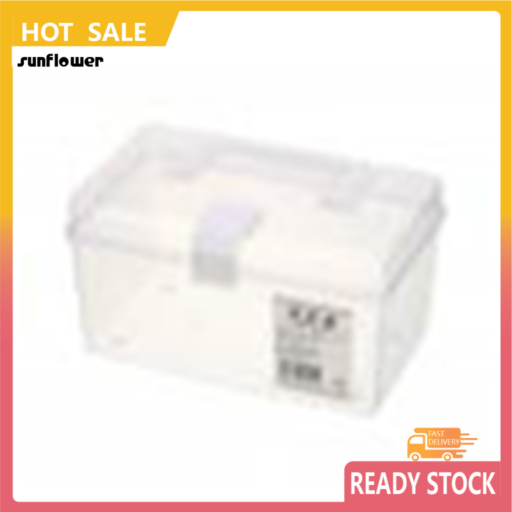 SF_ Portable Multi-use Clear Plastic Storage Container Box with Handle ...