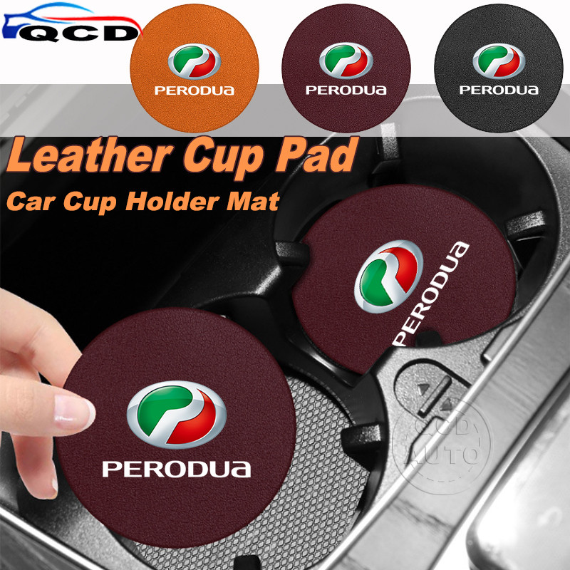 Perodua Fiber Leather Car Cup Holder Pad Noise-Reduction Cup Mat For ...