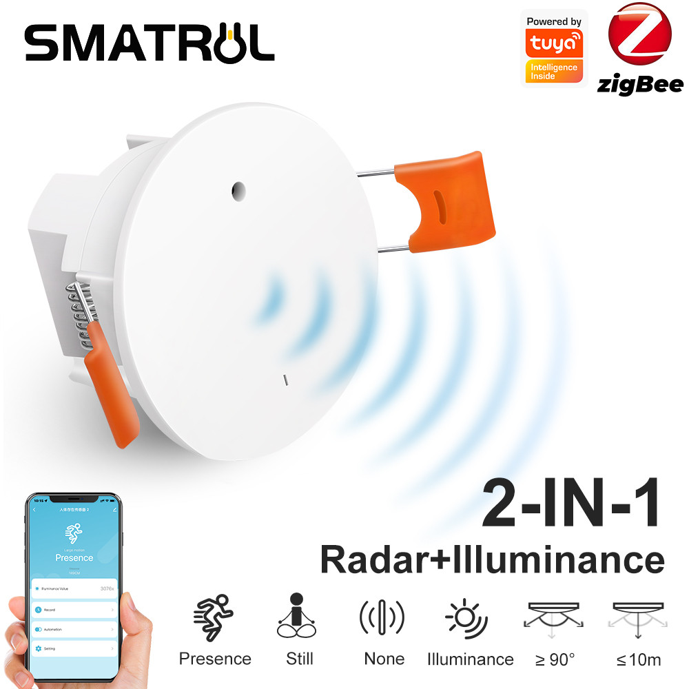 ZigBee Human Presence Tuya 24G Radar MmWave Detection With Light Sensor ...