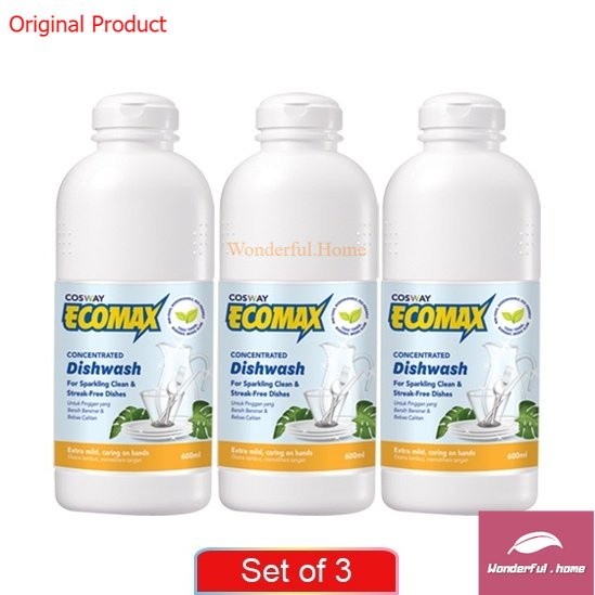 (3 Units) Ecomax Concentrated Dishwash Cosway New label | Shopee Malaysia