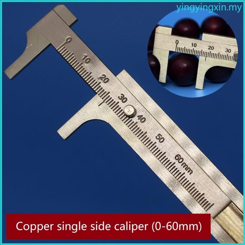 YIN Vernier Caliper Sliding Gauge Caliper 0-80mm Copper Ruler for ...