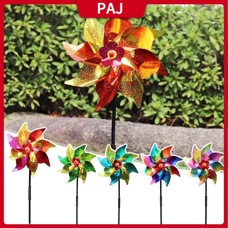 Creative Bird Repellent Windmill 8-Leaf Rotating Pinwheel Farmland ...