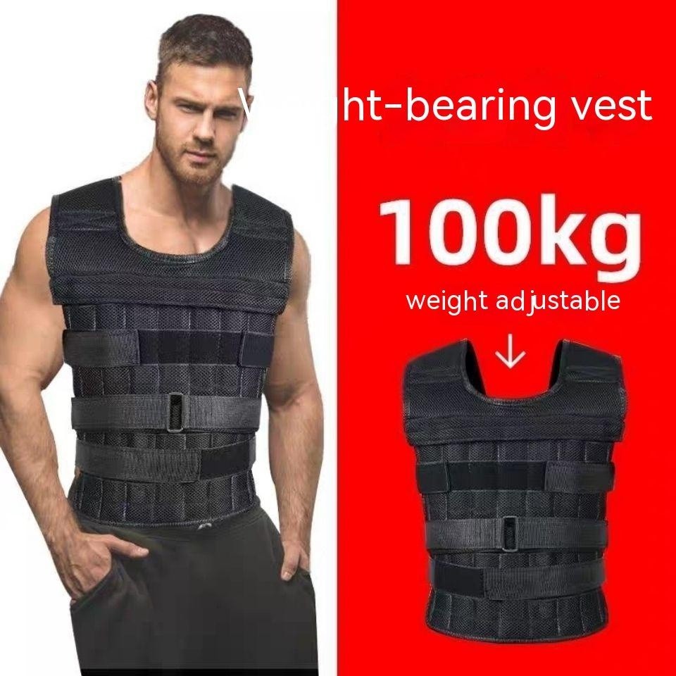 Adjustable Training Weight Vest With Steel Plate Weighted Loading 20kg 30kg Iron Crossfit Weight training equipment