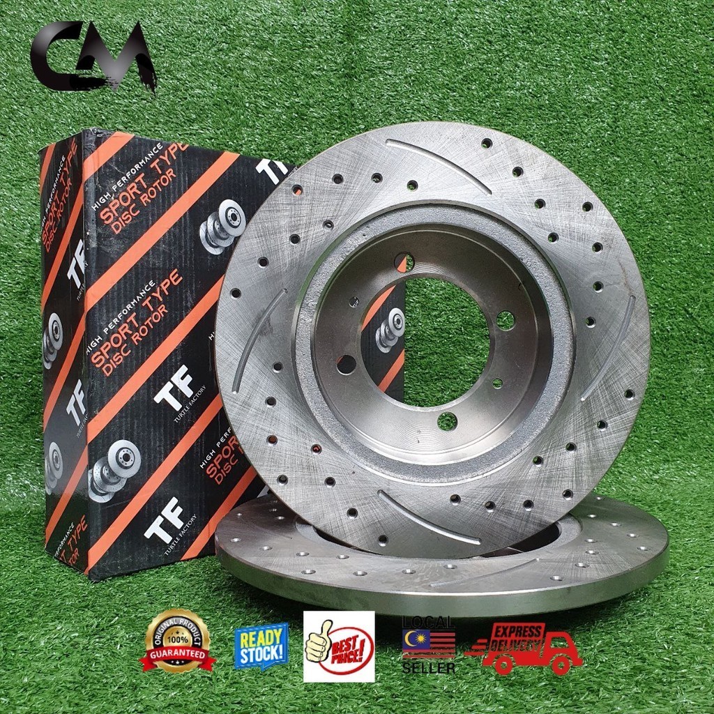 PROTON GEN2 / PERSONA / SATRIA NEO (REAR) DISC ROTOR SPORT SLOTTED ...