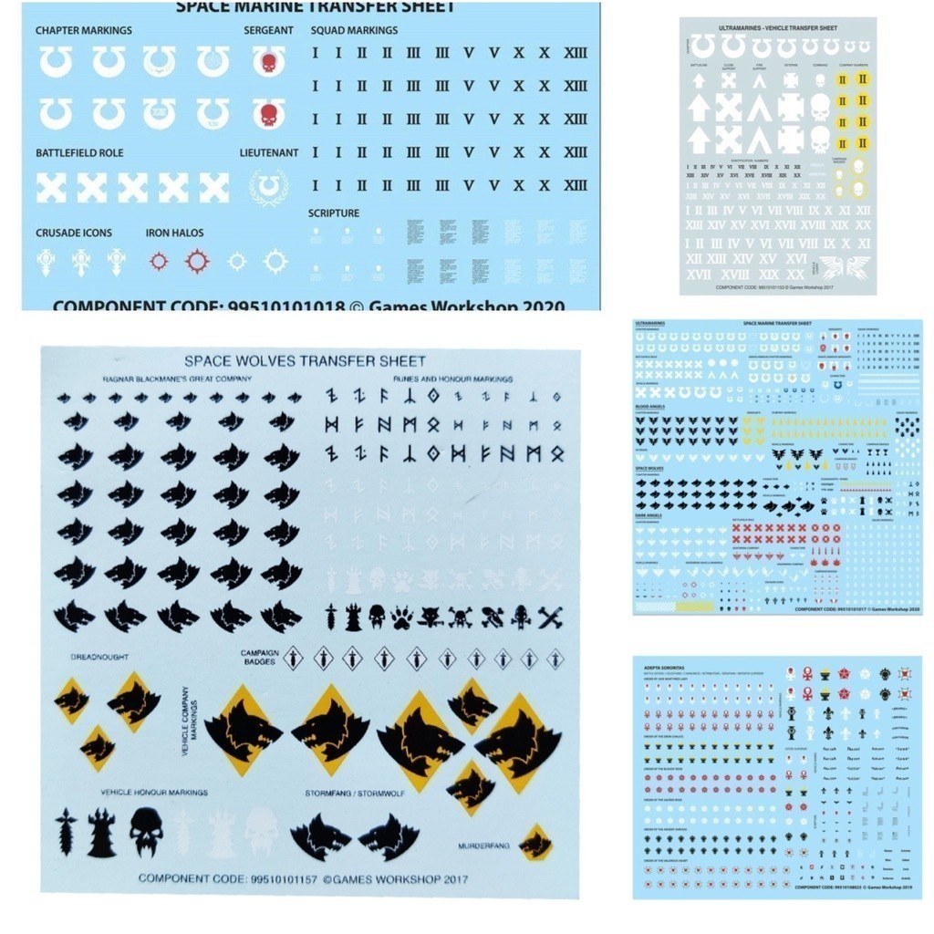 Transfer Sheet Water Decals For Miniatures Model | Shopee Malaysia