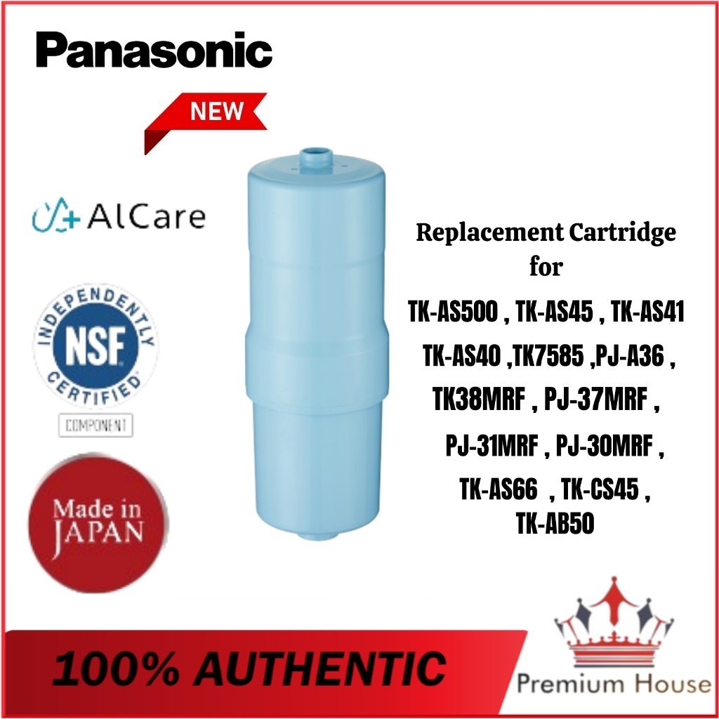 [100 Original] Panasonic Water Filter Cartridge TKAS500CEX TkAS500C (REPLACE TKAS45C1