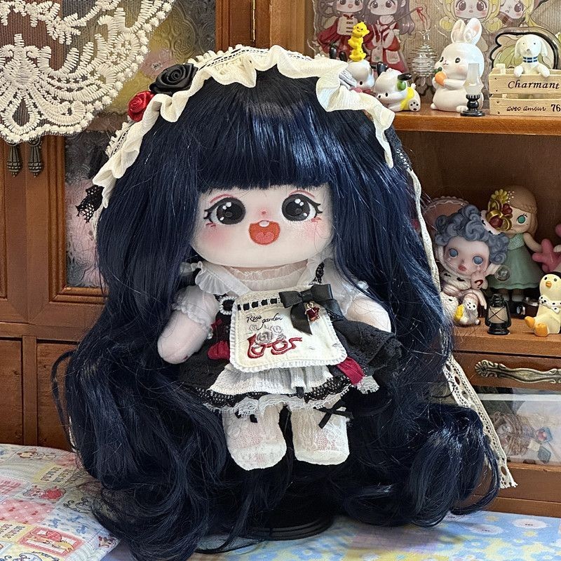Does Not Contain Baby Cotton Doll Wig Sweet Cute Long Curly Hair Plush ...