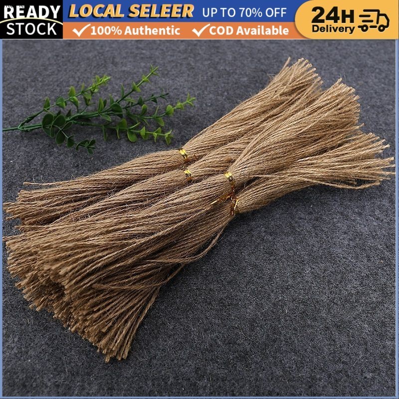 100/50PCS Tag Jute rope 25CM Tag special White cotton rope DIY handmade ...
