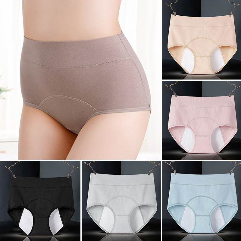 MMCYTW 2Pcs Leak Proof Menstrual Panties Physiological Pants Women Underwear Period Cotton Waterproof Briefs Plus Size Female Lingerie Price In Saudi Arabia | Amazon Saudi Arabia - Foto 6