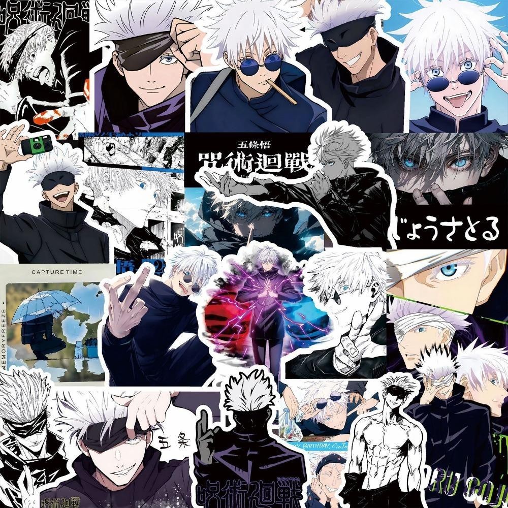 Anime Jujutsu Kaisen Cartoon Stickers Gojo Satoru Notebook Suitcase Decoration Graffiti Stickers