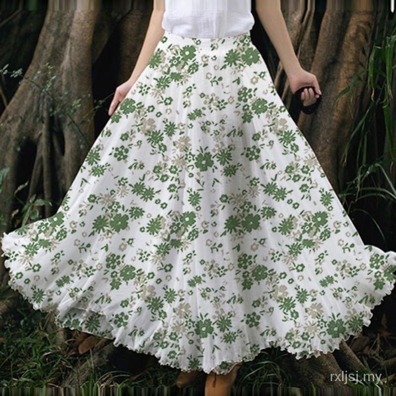 Floral skirt shopee hotsell