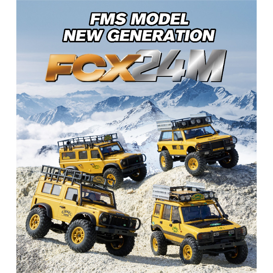 FMS 1/24 Scale FCX24M Land Rover Series MINI Simulated RC Remote ...