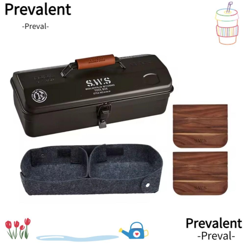 PREVAL Camping Tool Storage Box, With Handle Anti-Slip Outdoor Toolbox ...