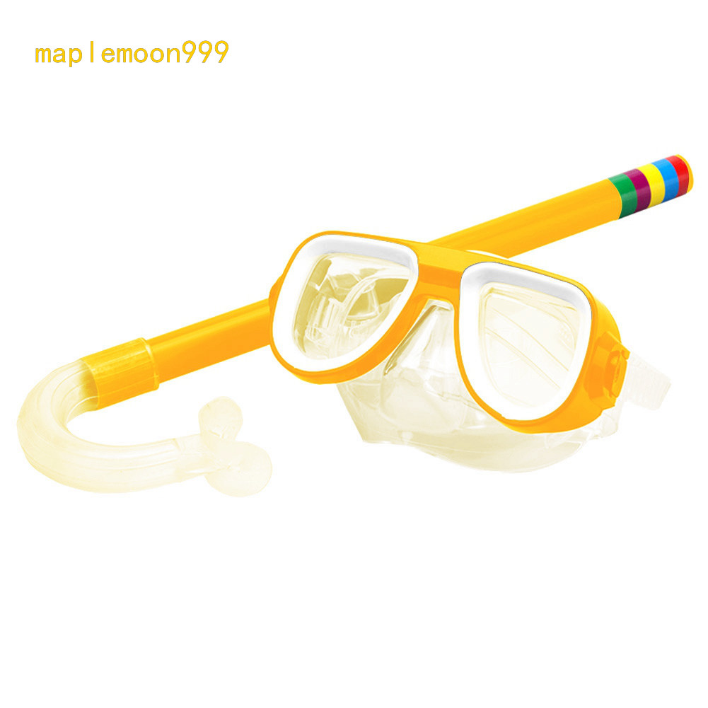 Masque De Plongée Junior Anti-buée - Verre Trempé - Pour Natation, Snorkeling - Rouge/Noir