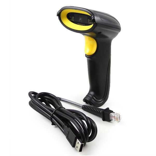 Handheld HB-6900 USB Barcode Scanner Wired Automatic 1D Bar Code Reader ...