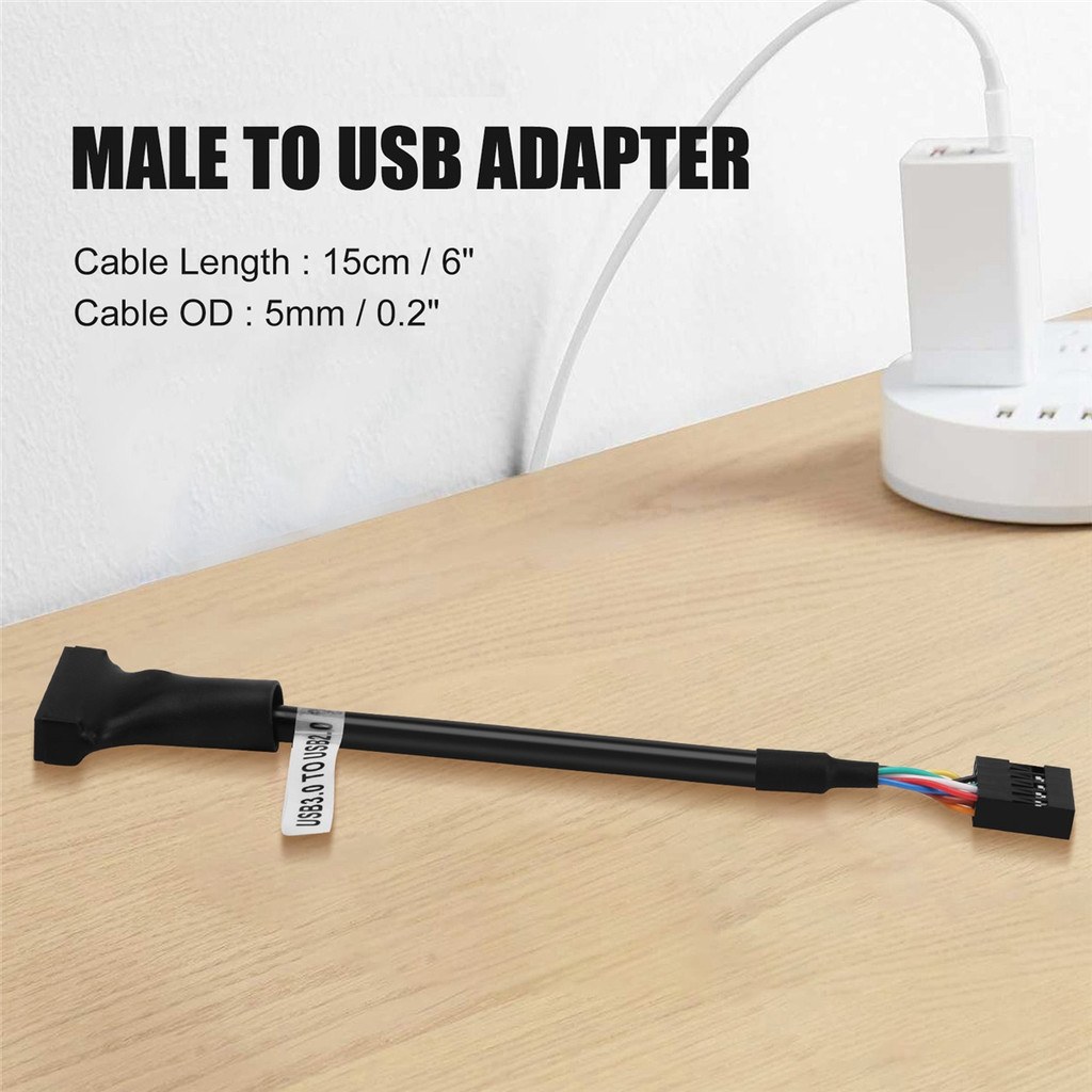 .15cm USB 3.0 20 Pin Header Male to USB 2.0 9 Pin Female Adapter Cable ...