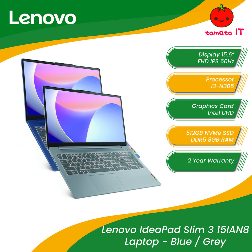 LENOVO IDEAPAD SLIM 3 15IAN8 82XB007FMJ/GMJ Laptop Blue/Grey (15.6