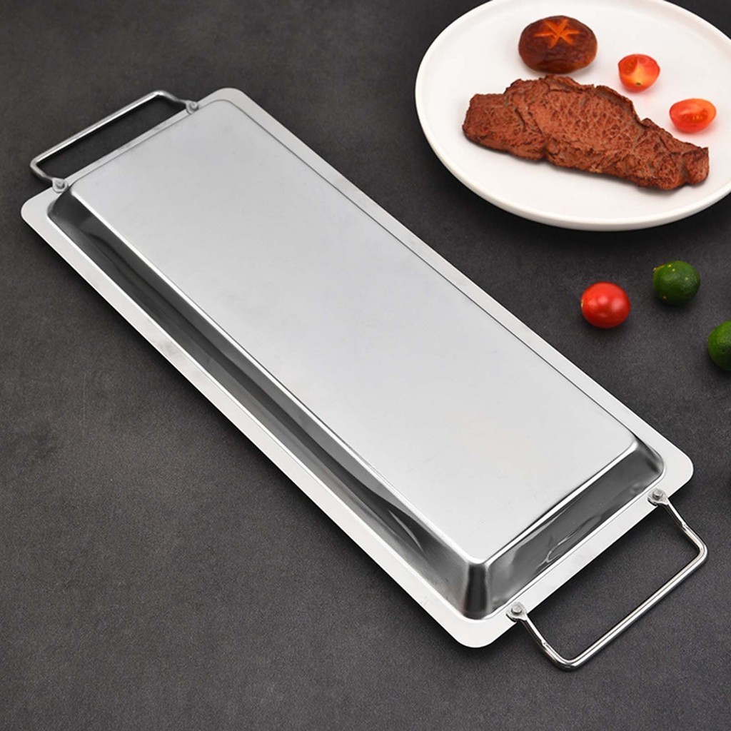Outdoor Griddle Flat Top Plate Rectangular Flat Top Griddle with 2 ...