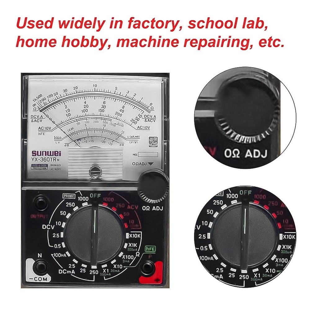 Yx-360tr N Analogue Meter Multimeter Multitester Fuse Diode Protection ...