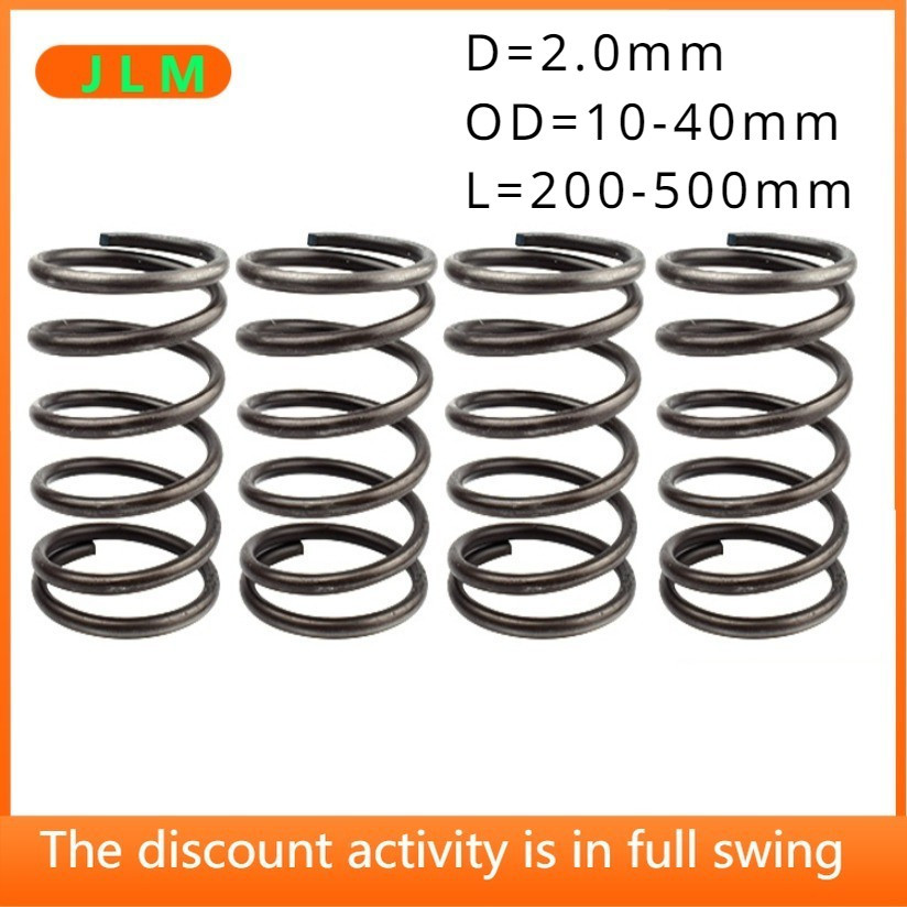 (JLMQ2)Compression spring Long spring d2.0mm OD10-40mm spring steel ...