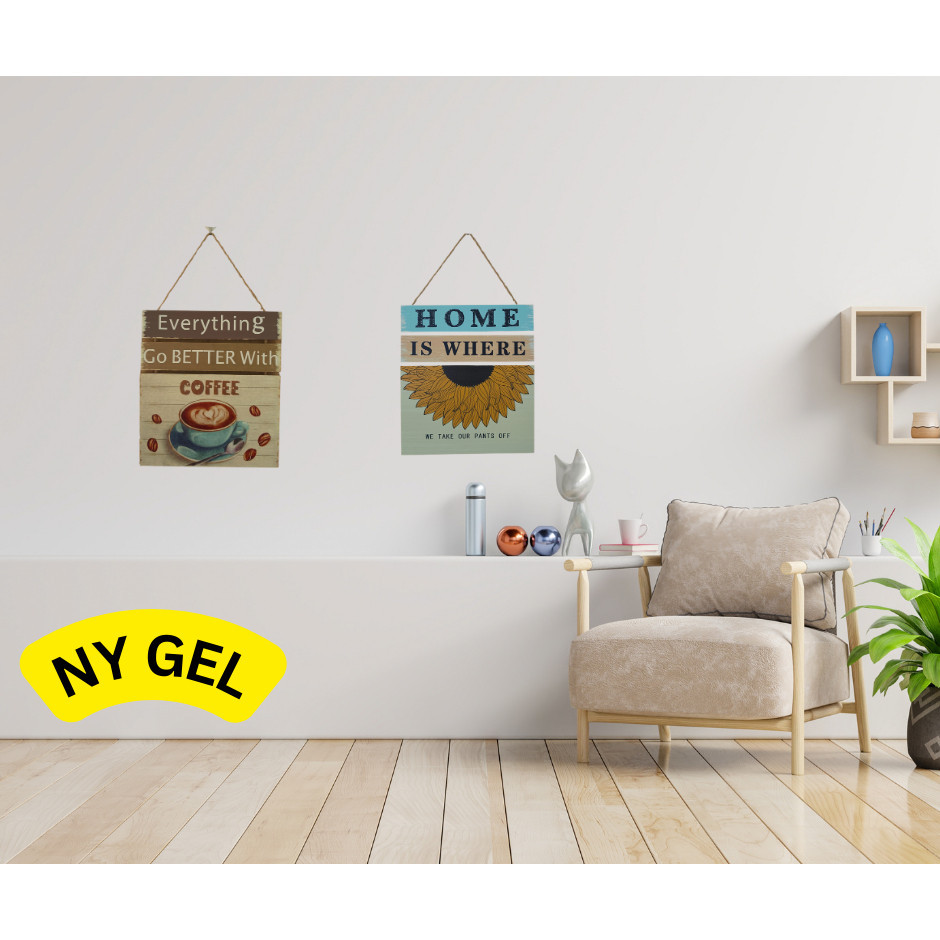 Decorative Signage Wood Wall Decor Sign 30X33CM | Shopee Malaysia