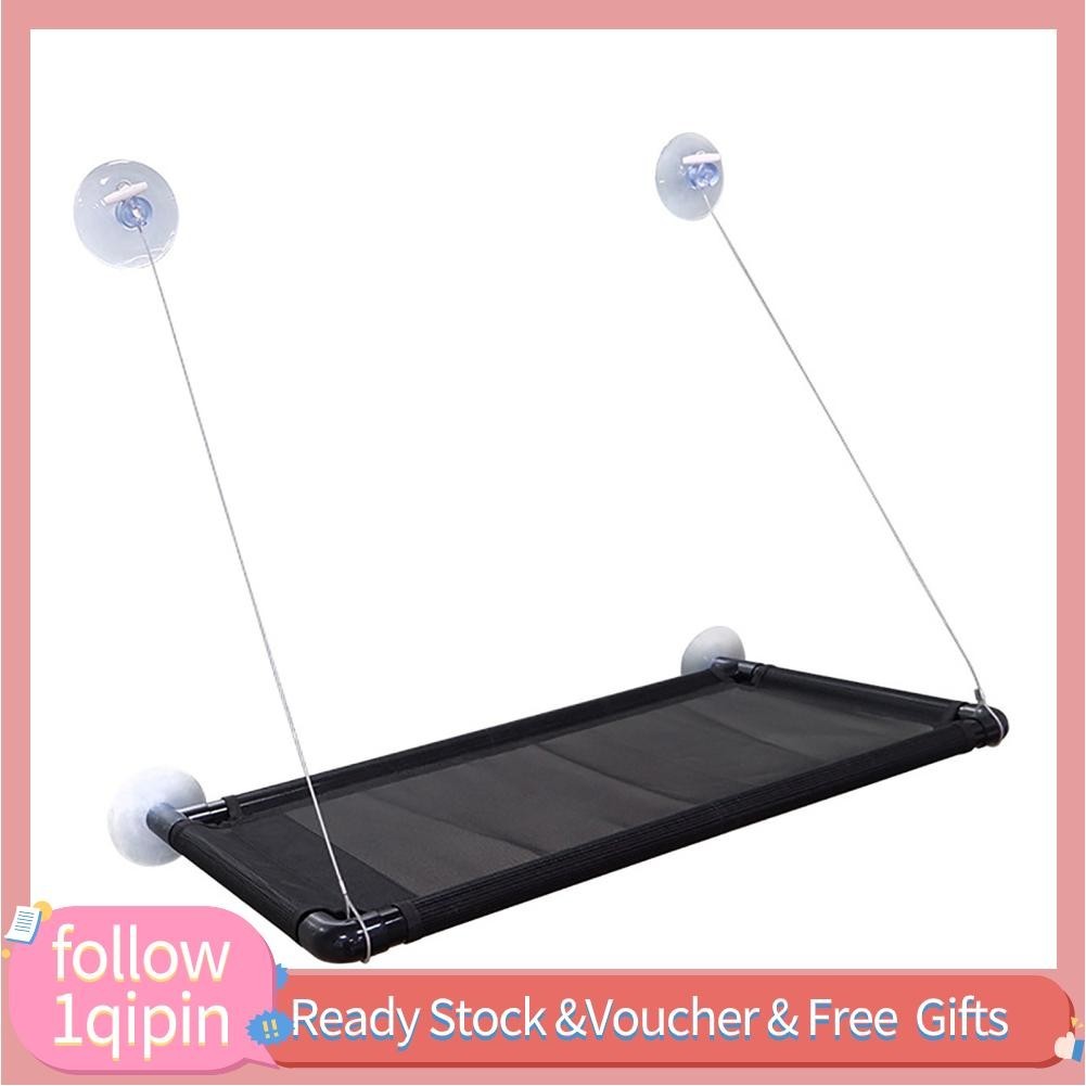 1qipin.my Cat Window Perch Suction Cup Hammock PVC Gridding Cloth Steel ...