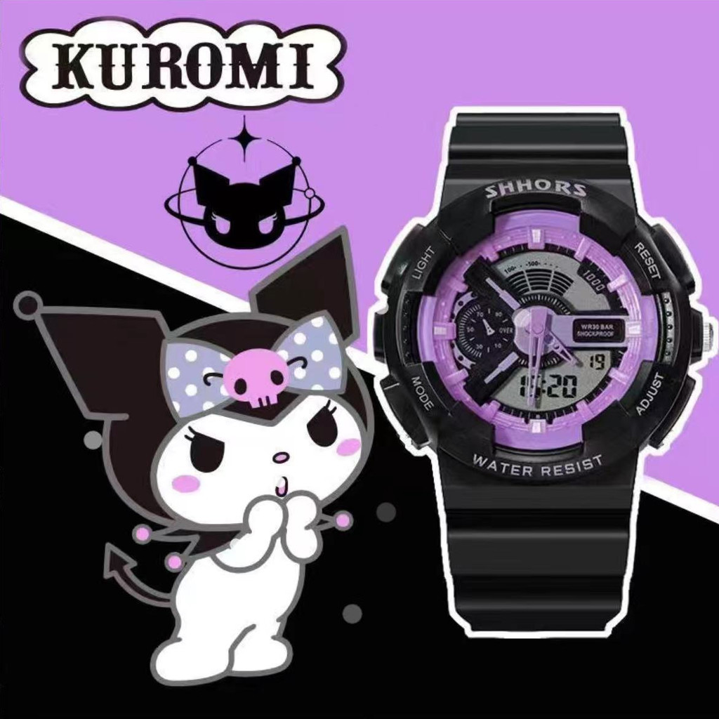 Sanrio Kuromi Watch Academic Style Waterproof Sports High Quality Watch ...