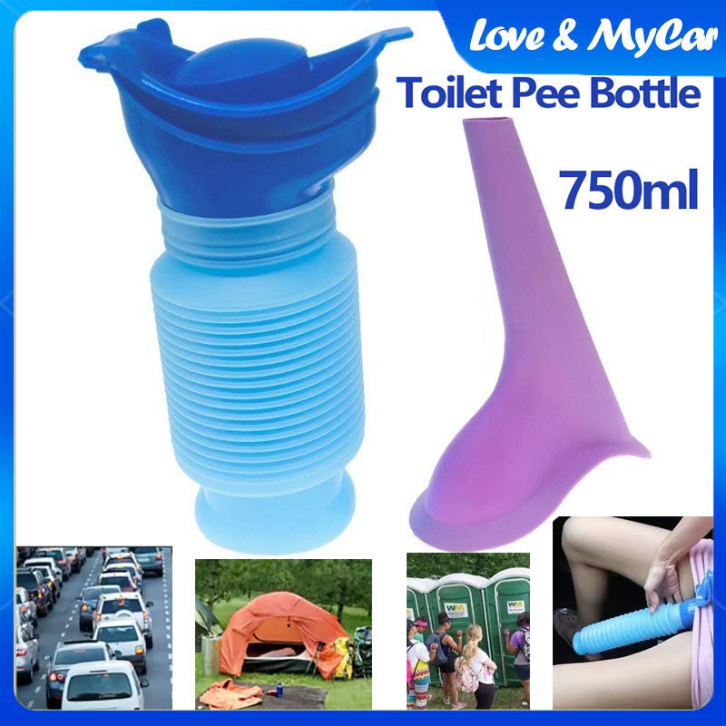 【COD】Car Toilet Portable 750ML Travel Urinal Outdoor Tools Carry Urinal ...