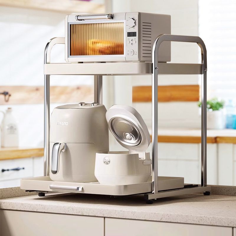Hot Sale [Silent Slide Rail] Kitchen Microwave Oven Rack Rice Cooker ...