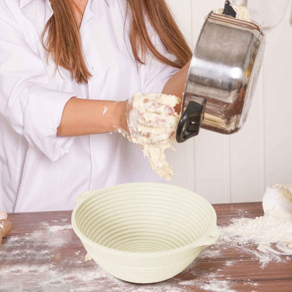 Bread Proving Basket Silicone Sourdough Proving Basket 9Inch Round Sourdough Basket Collapsible