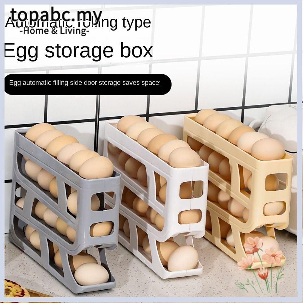 Topabc Automatic Scrolling Egg Rack 4 Tier Slide Type Automatic Egg