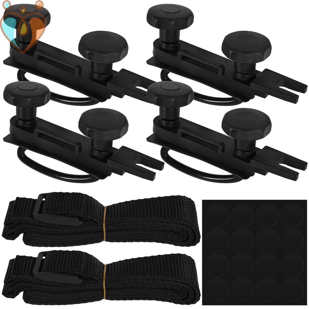 Kit De 4 Soportes Universales Para Caja De Techo - U-Bolts De Acero Galvanizado, Con Arandelas Y Tuercas