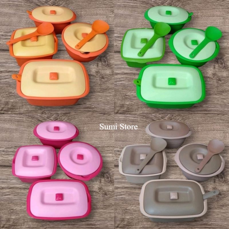 (1 Set 4 PCS) MIX PACKAGE BUFFET SERVING BOWLS set MOCCA / COLOR SERIES ...