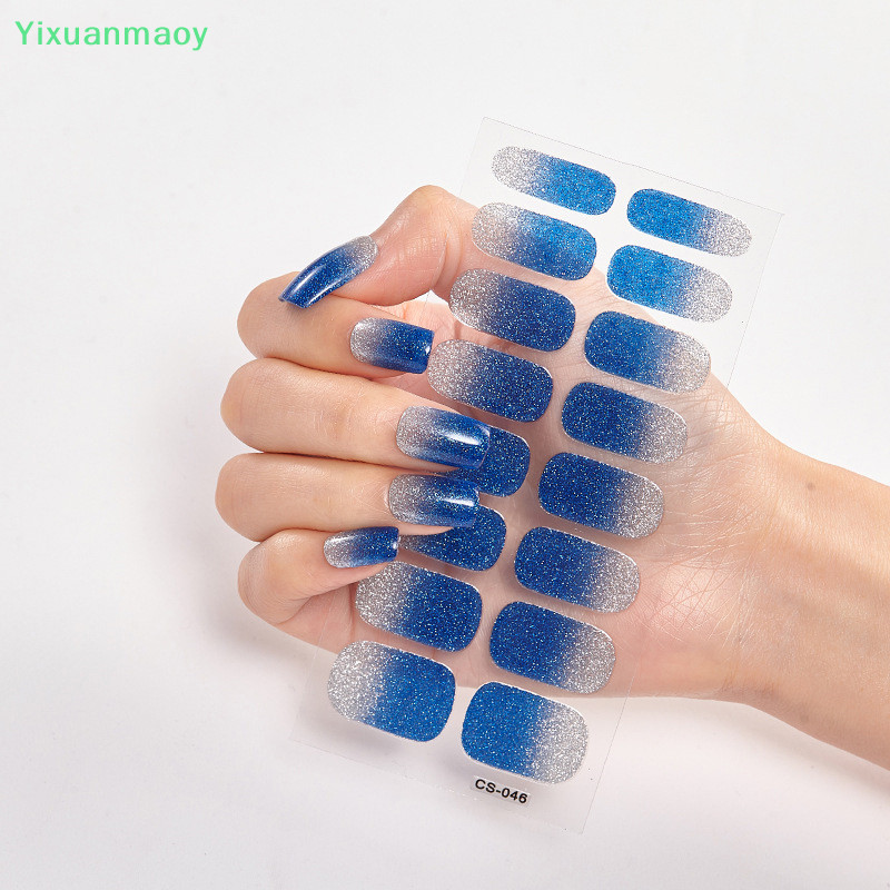 Semi Cured Wraps Fast Gel Nail Sticker Solid Nail Gel Wraps Adhesive ...