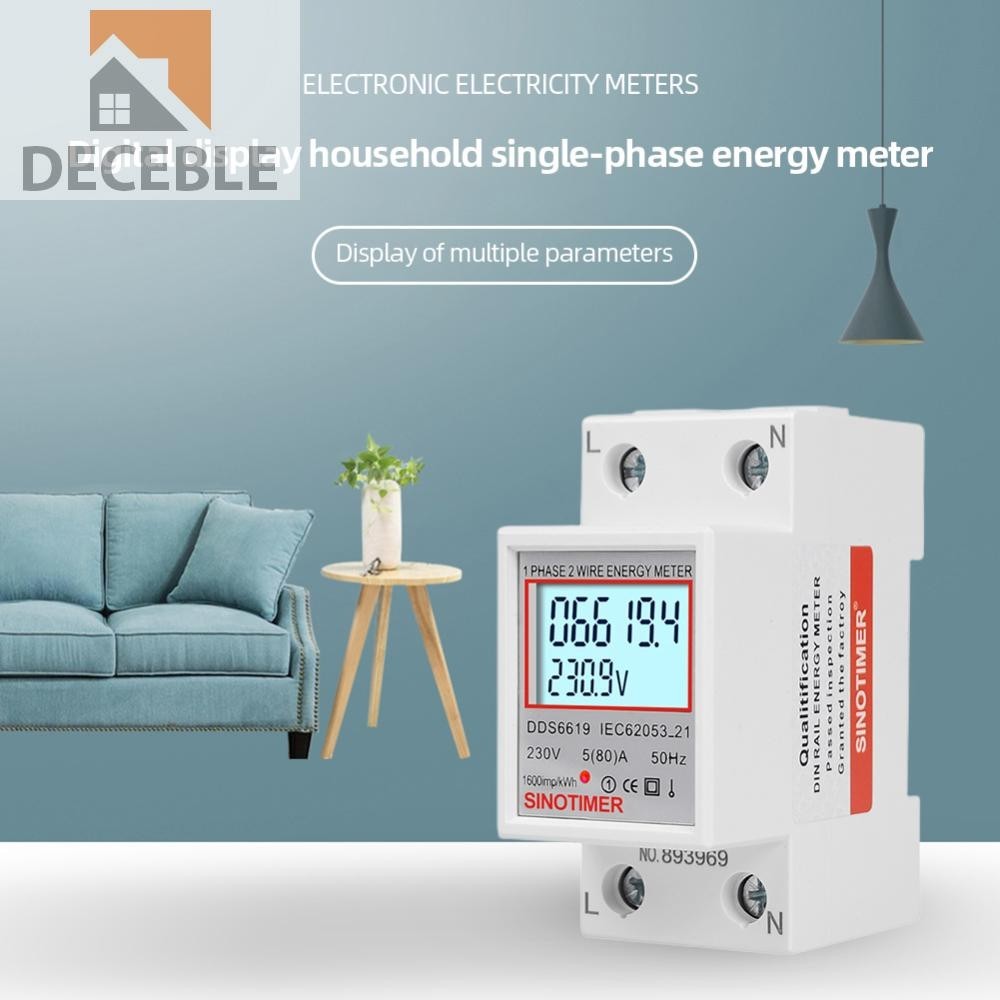 [Deceble.my] Digital Electric Energy Monitor LCD Display 220V 230V KWH ...