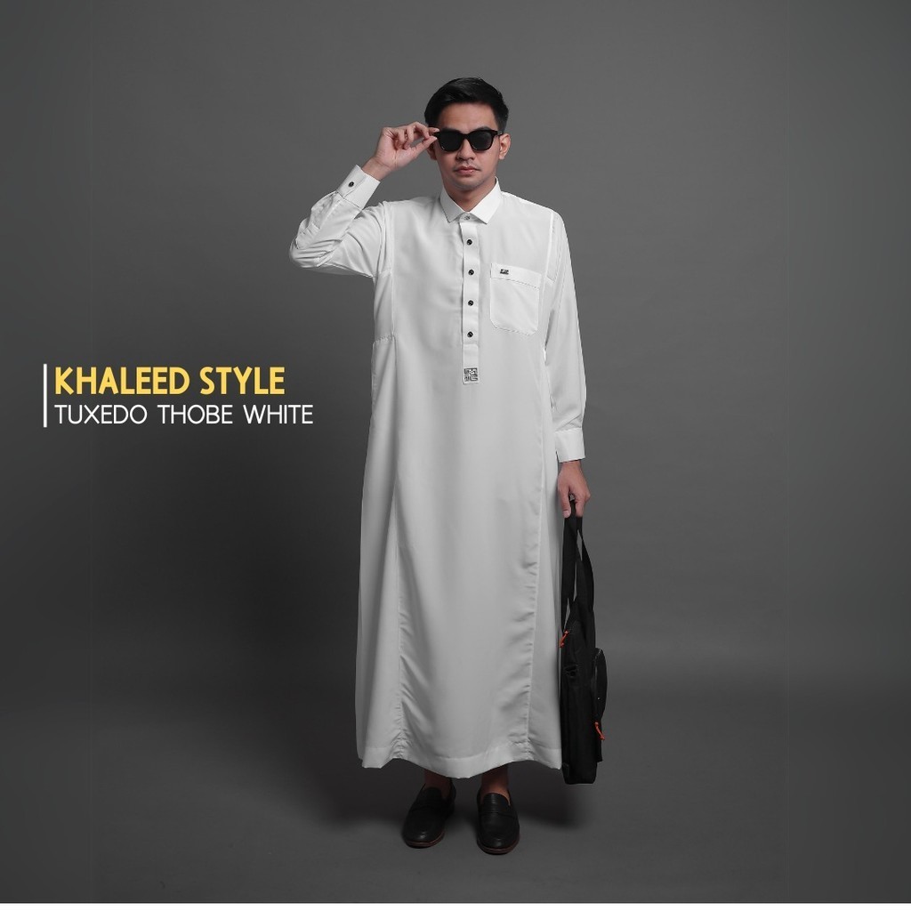 KEMEJA PUTIH [Sale] Apparel Thobe Tuxedo Slimfit Obaid White Shirt ...