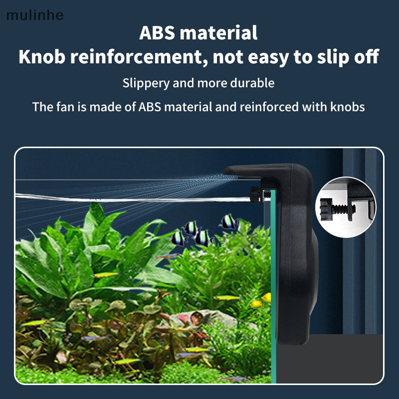 mu Fish Chillers Fan Fish Aquarium Cooling Fan Mute Wall-mounted ...