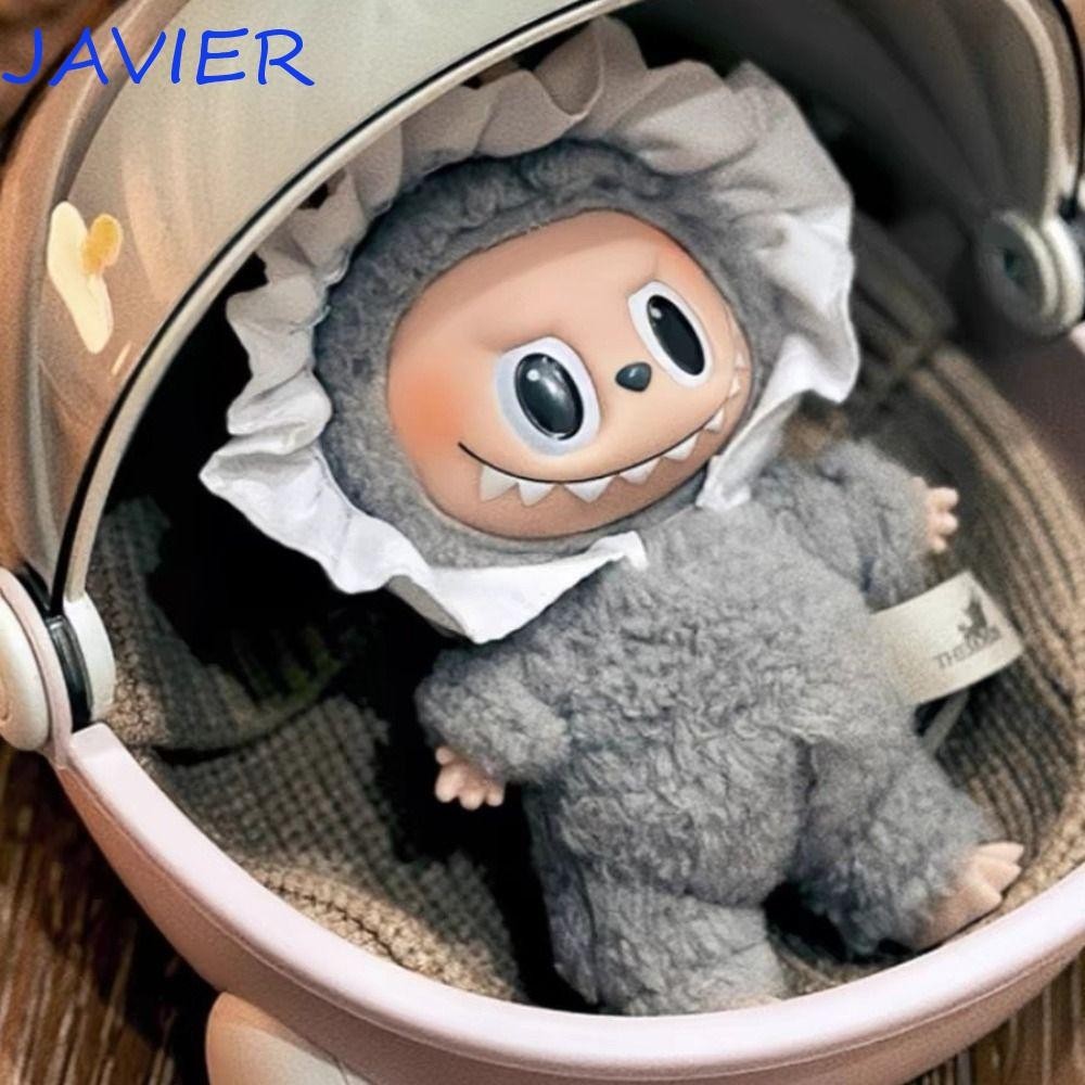 JAVIER 17cm Labubu Cradle Carriage, Ornaments Storage 17cm Labubu Doll ...