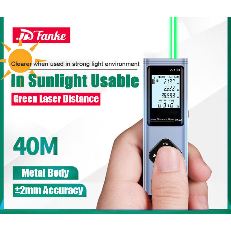 Fanke Measurement Laser 40m Rangefinder Measure Tape Handheld Tool ...