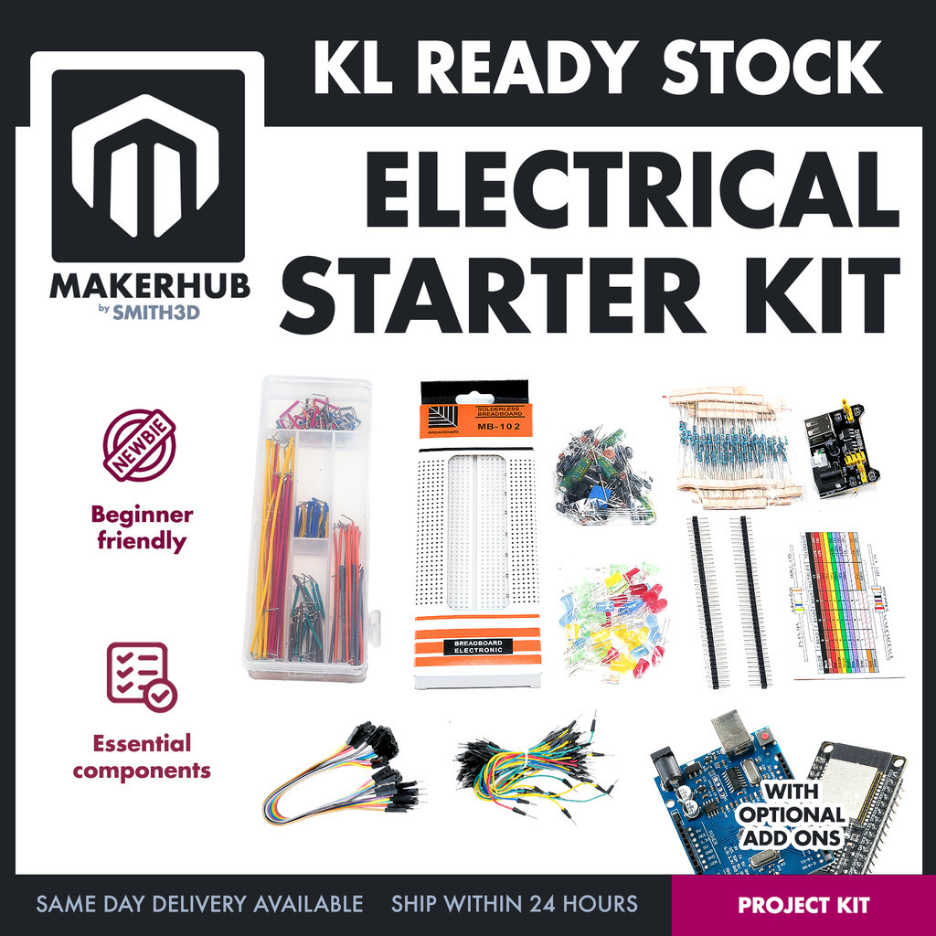 Electronic Component Set Beginner Electrical Learning Kit For Arduino ...