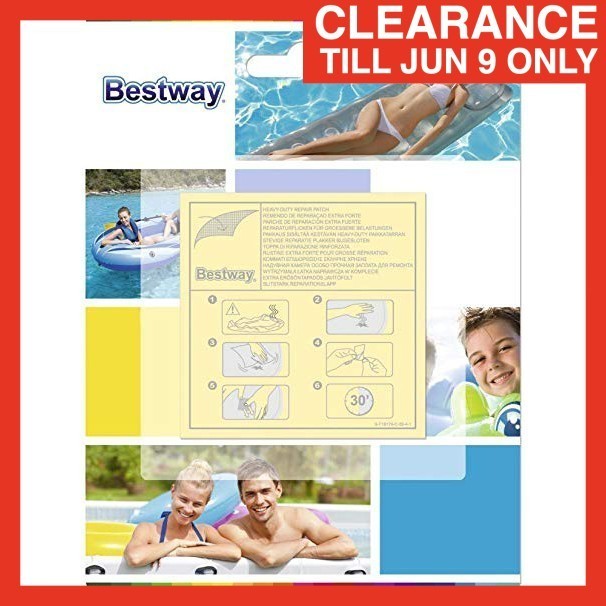 (STICK ON ANY SURFACE) Bestway Premium Heavy Duty Water Leak Patch PVC