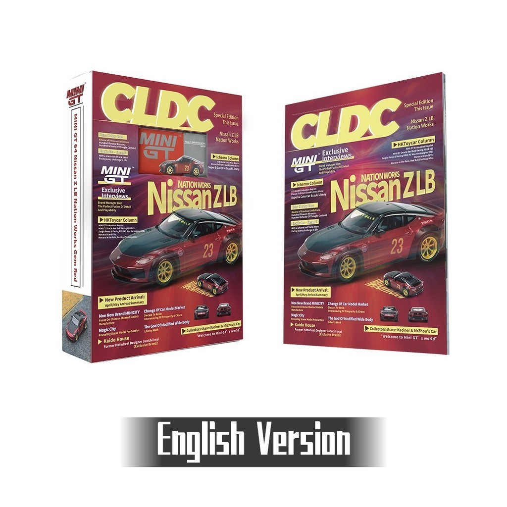 MINI GT 1/64 #737 NISSAN ZLB NATION WORKS GEM RED X CLDC BOOK SPECIAL ...