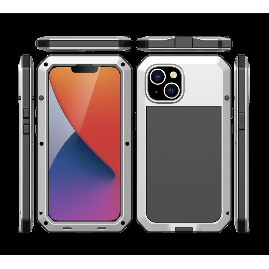 AICase 360 Full Body Protective Back Cover Cell Phone Case for Apple iPhone 15 Pro Max, Black